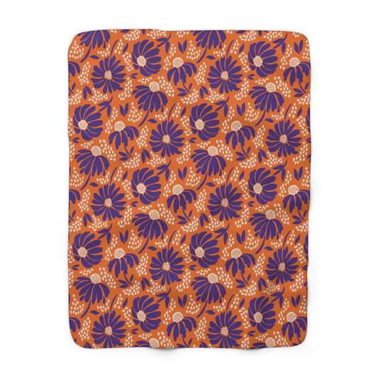 Sherpa Fleece Blanket | Clemson, South Carolina | Bellis