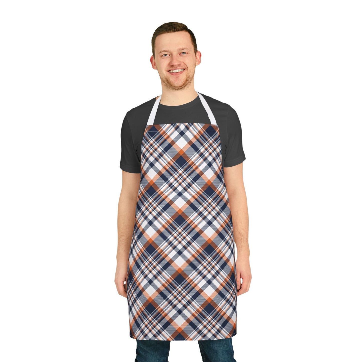 Apron | Orange & Blue | Tartan