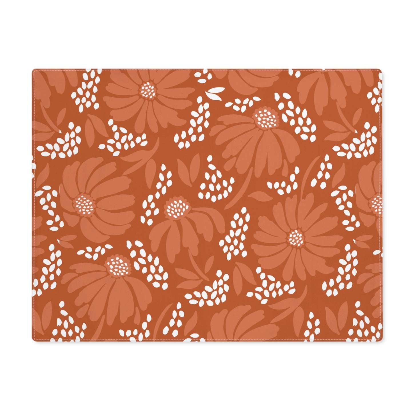 Placemat | Dark Orange & White | Bellis