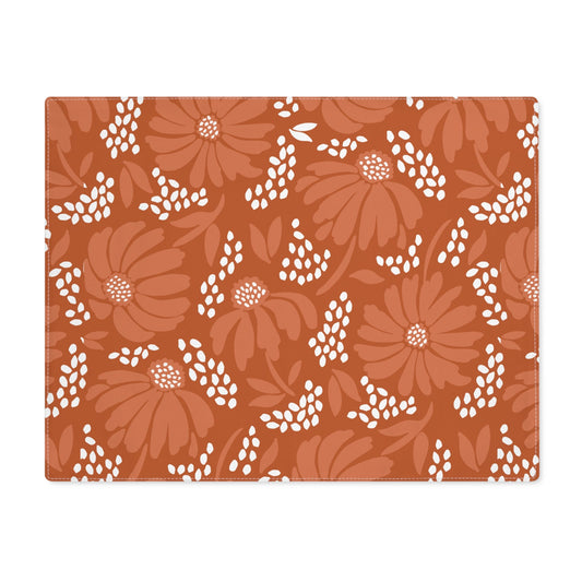 Placemat | Dark Orange & White | Bellis