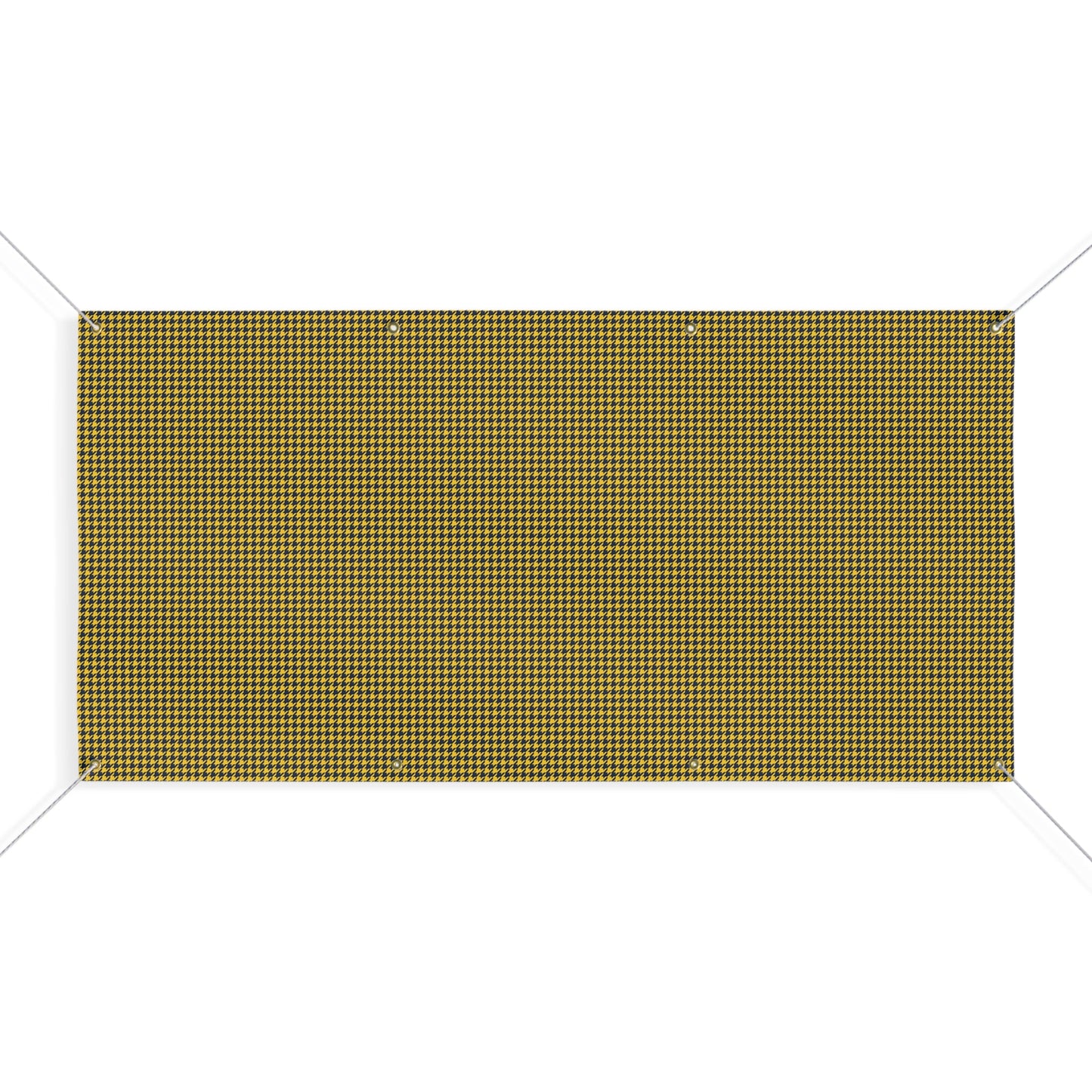 Banner | Yellow & Blue | Houndstooth