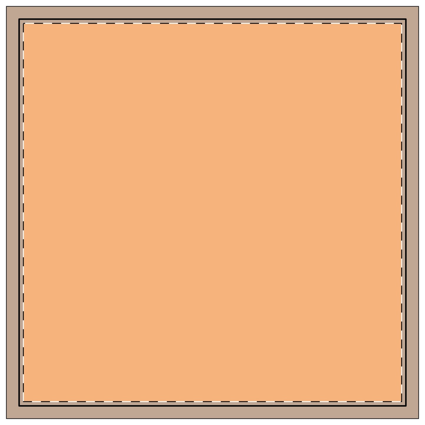 Napkin 4-set | Knoxville, Tennessee | Light (Orange)