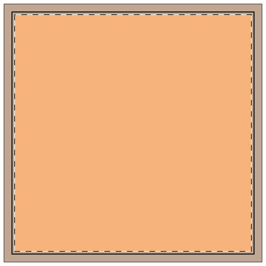 Napkin 4-set | Knoxville, Tennessee | Light (Orange)