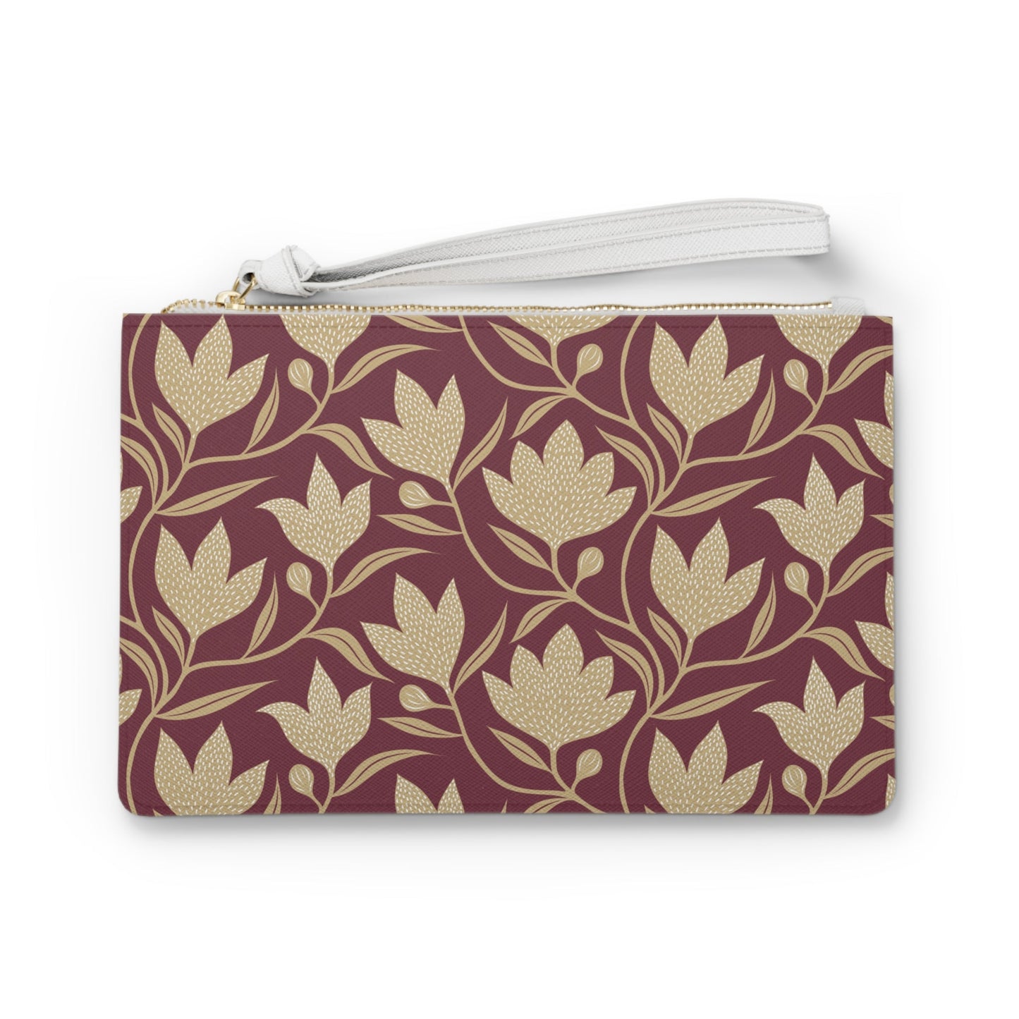 Clutch Bag | Maroon & Gold | Magnolia