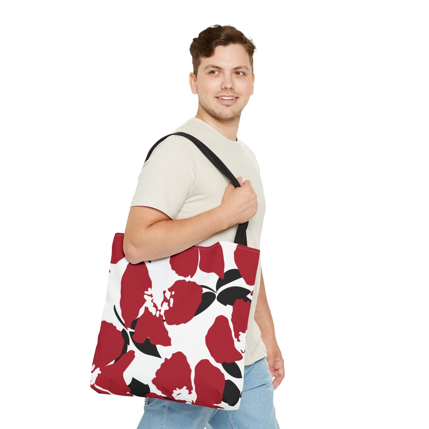 Tote Bag | Red & Black | Poppy