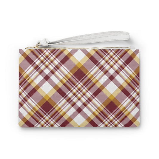 Clutch Bag | Red & Yellow | Tartan