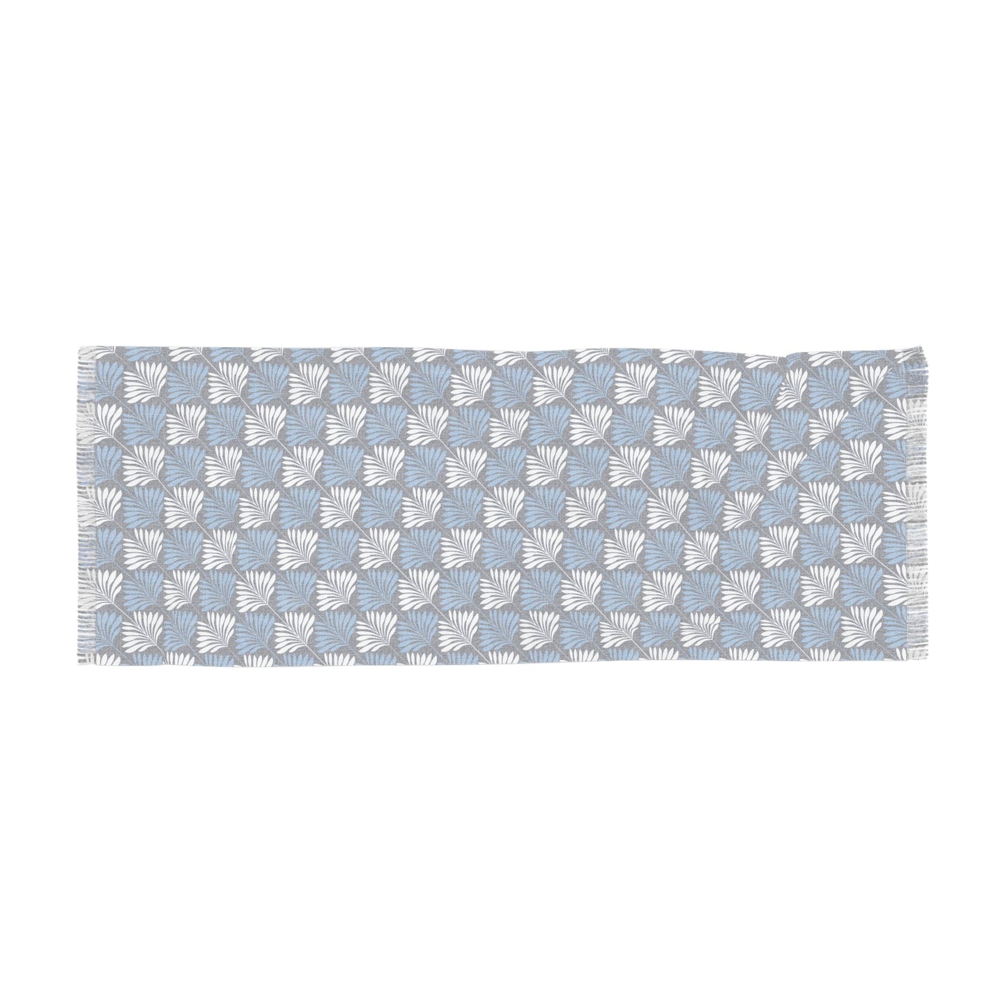 Scarf | Light Blue & White | Deco