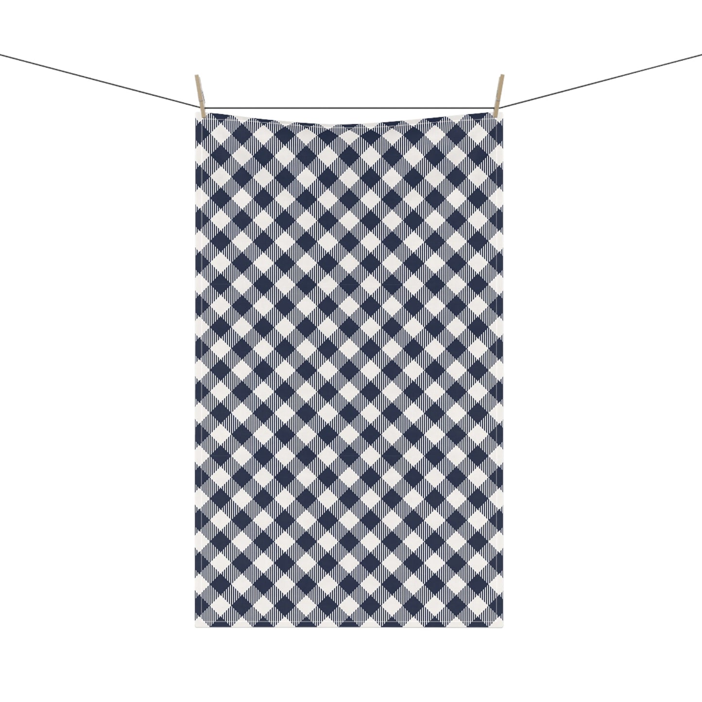 Tea Towel | Navy & White | Gingham