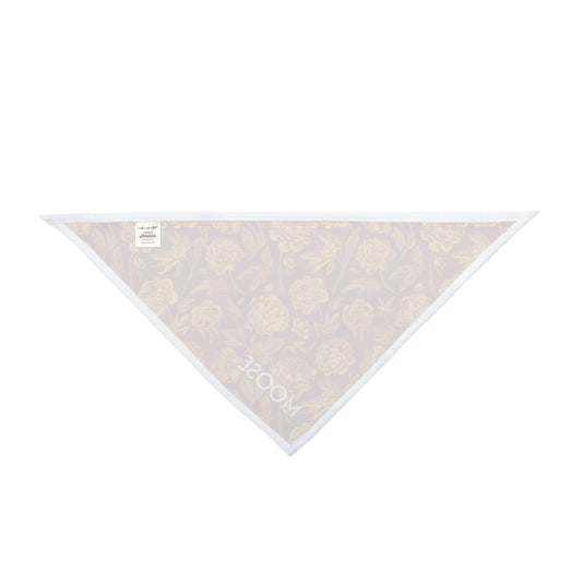 Pet Bandana- Personalized | Red & Yellow | Peony