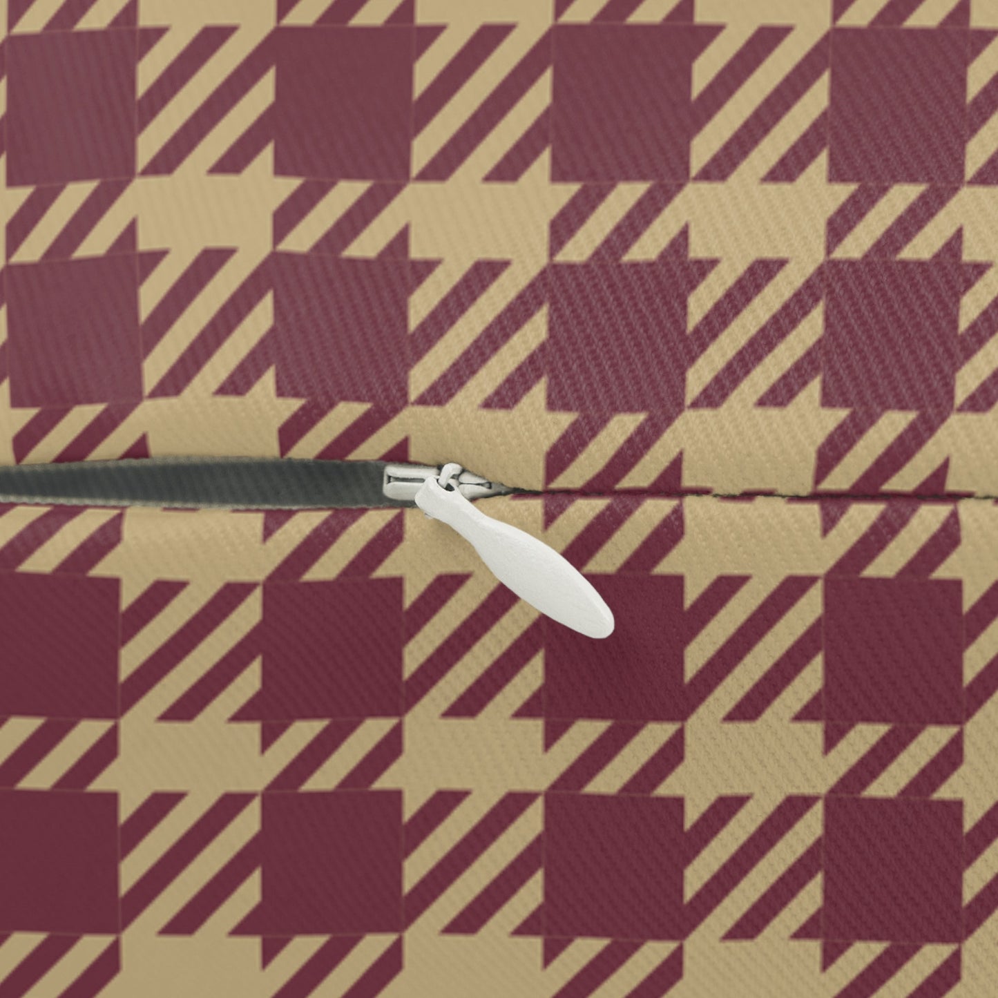 Pillow | Maroon & Gold | Tweed