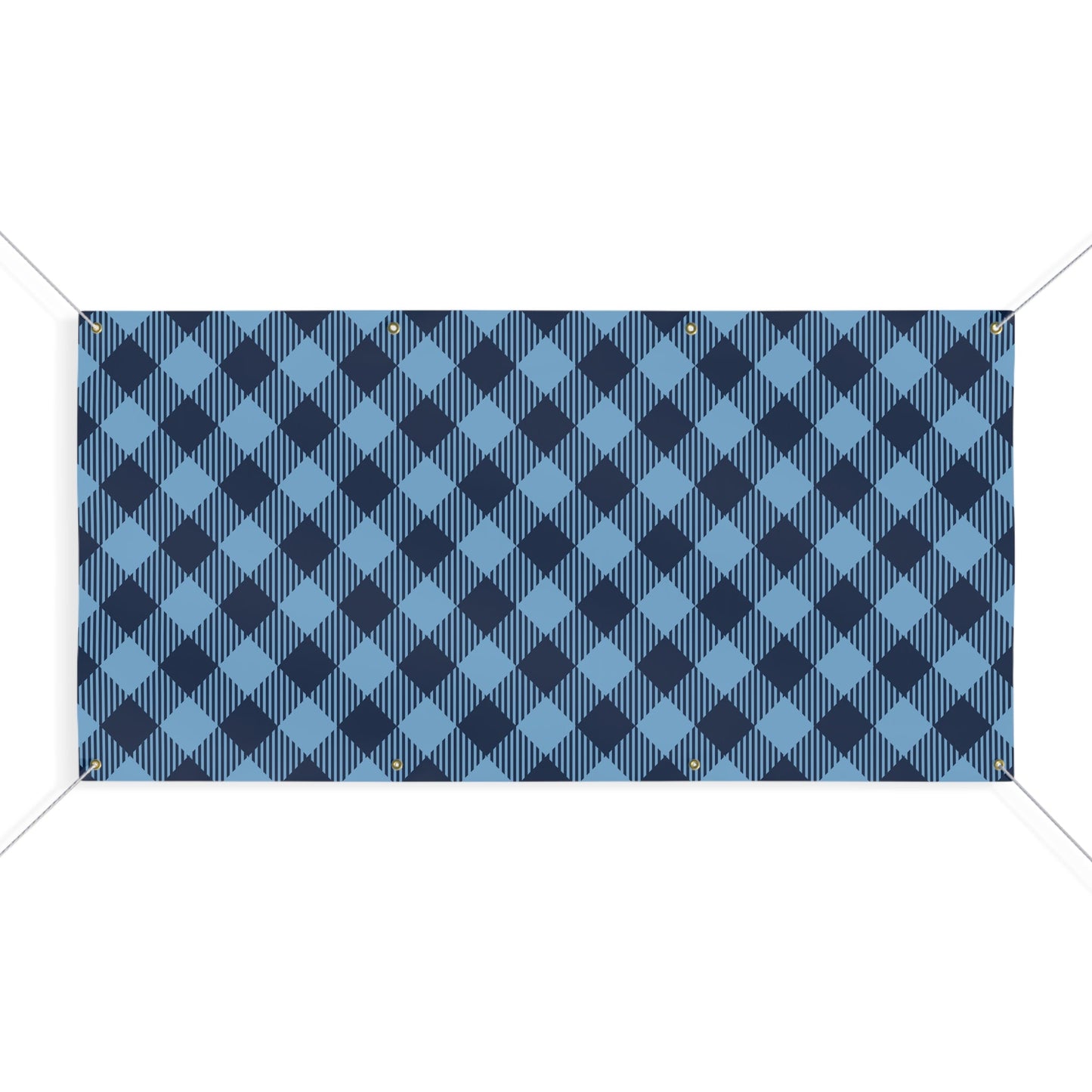 Banner | Light Blue & White | Gingham