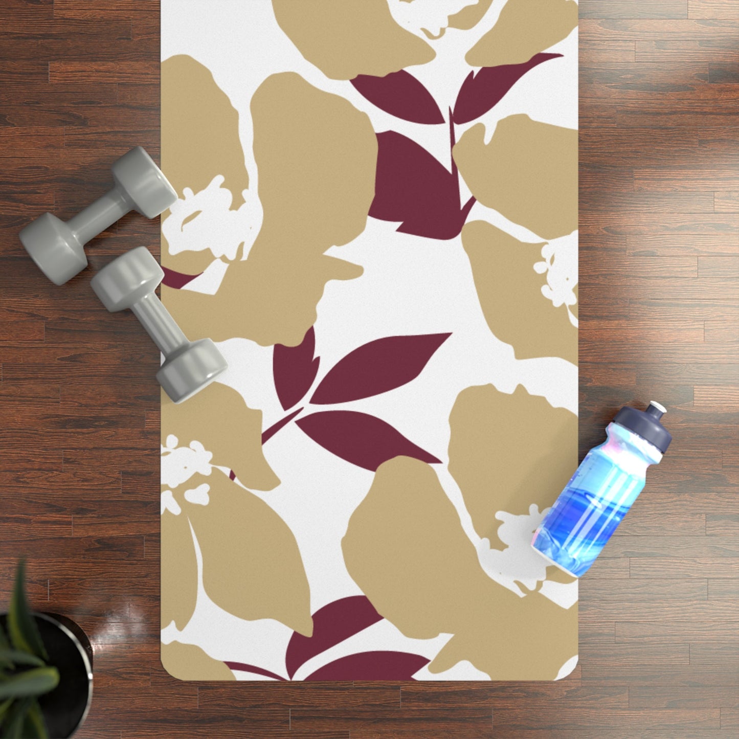 Yoga Mat | Maroon & Gold | Poppy
