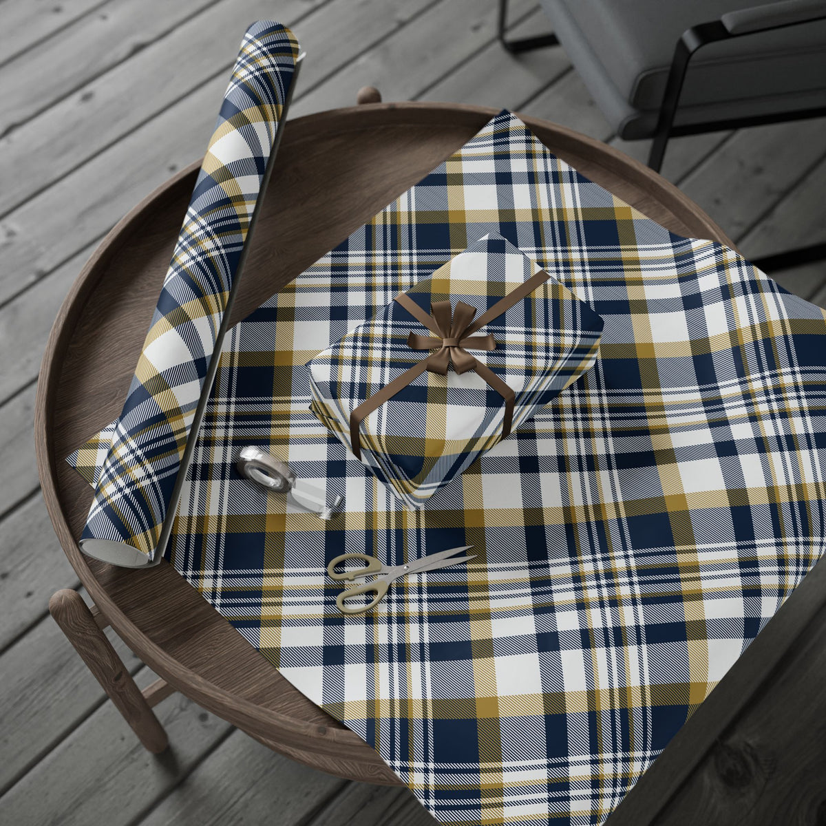 Gift Wrap | Notre Dame, Indiana | Tartan