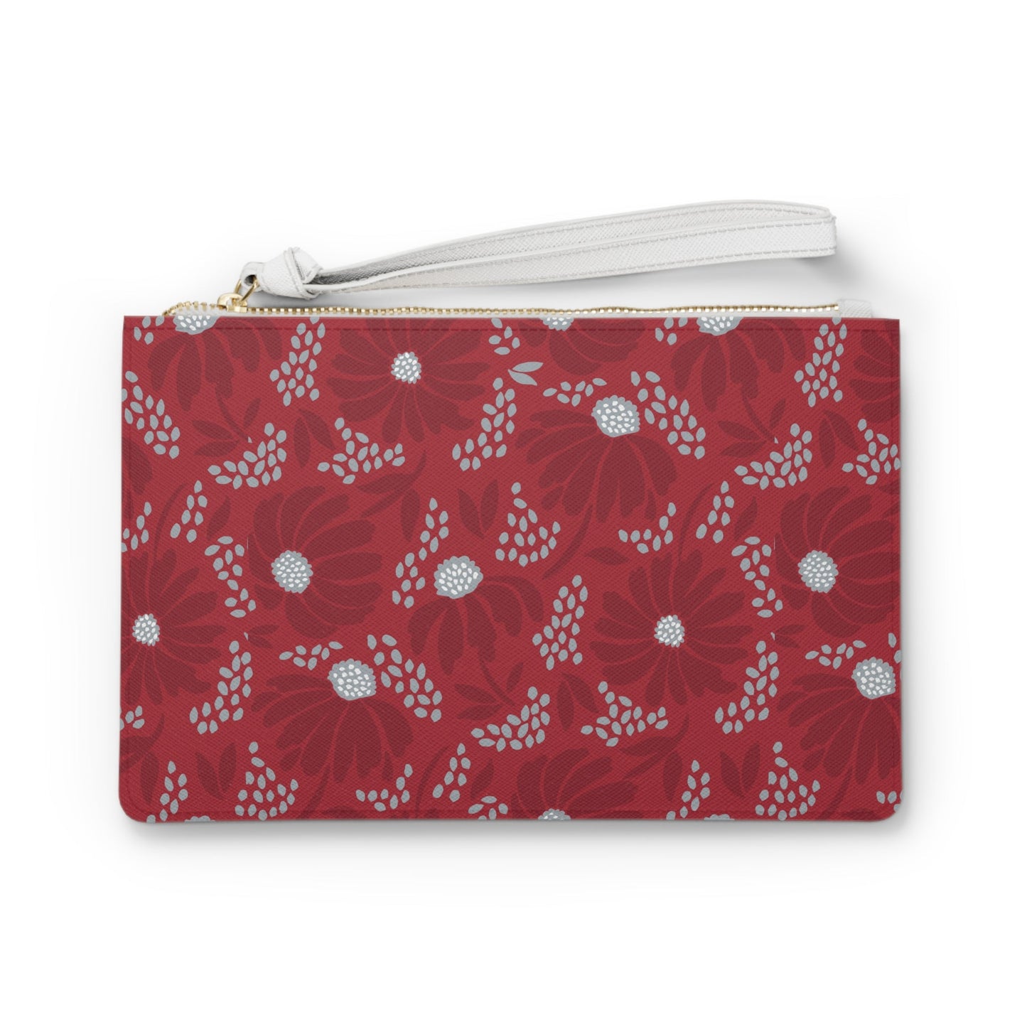 Clutch Bag | Red & Gray | Bellis