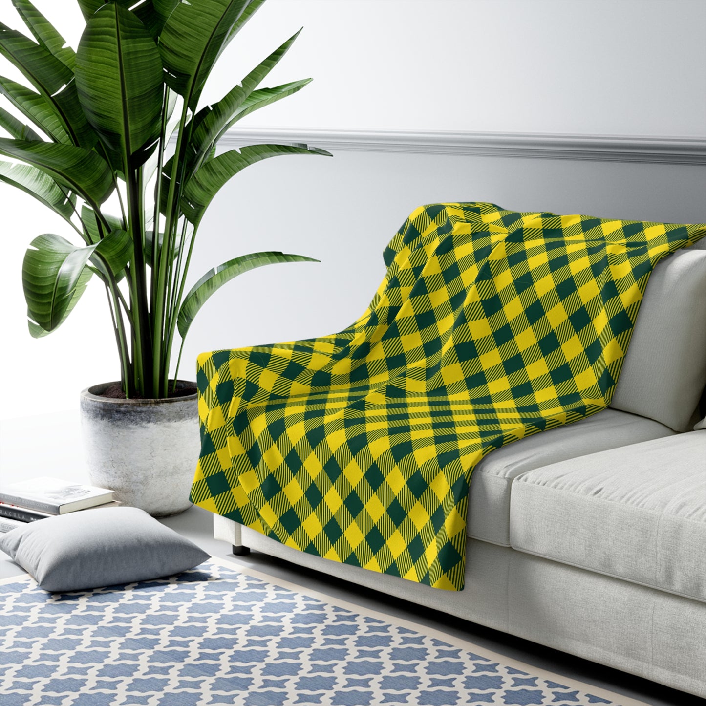Sherpa Blanket | Eugene, Oregon | Gingham