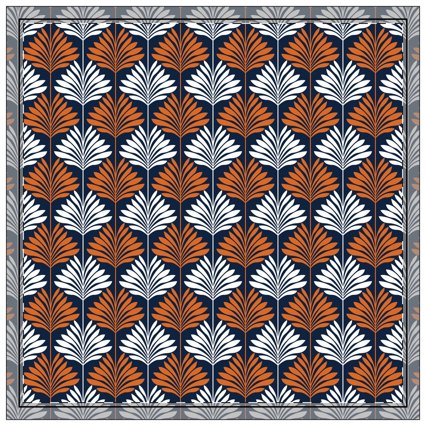 Napkins | Orange & Blue | Deco