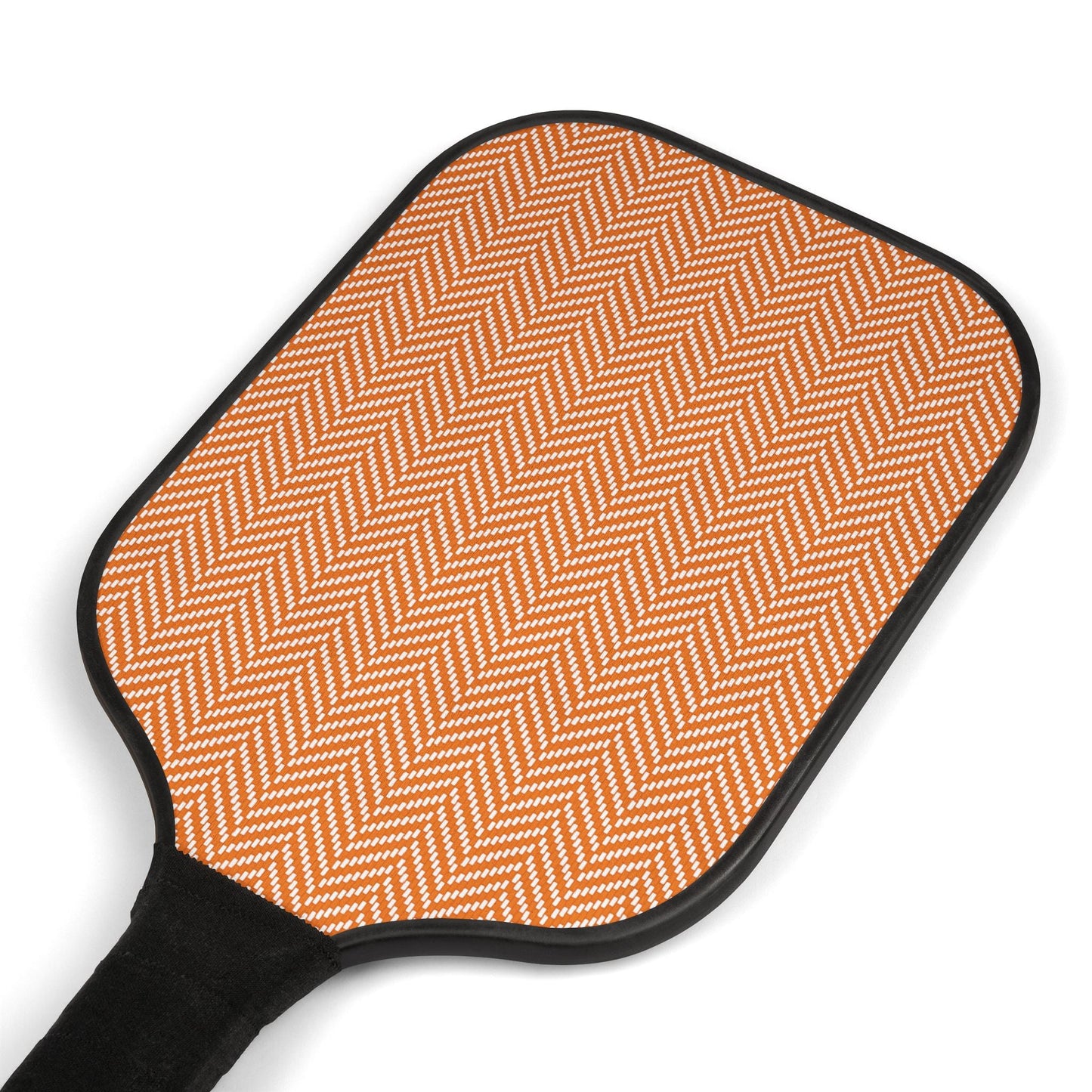 Pickleball Paddle Kit | Orange & White | Herringbone