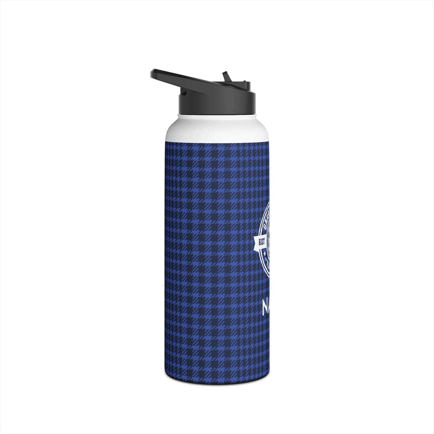 Insulated Water Bottle | Greyhounds | Blue Tartan