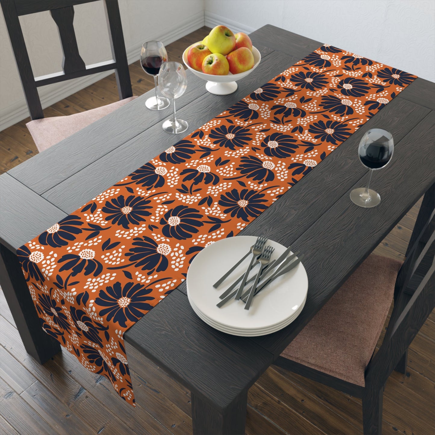 Table Runner | Orange & Blue | Bellis