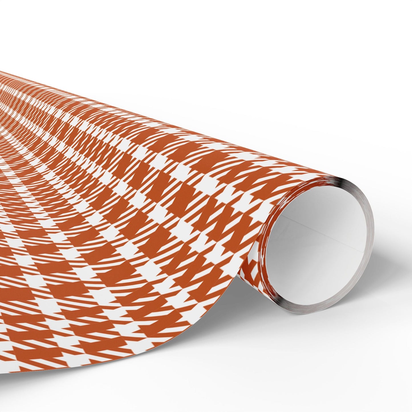 Gift Wrap | Dark Orange & White | Tweed