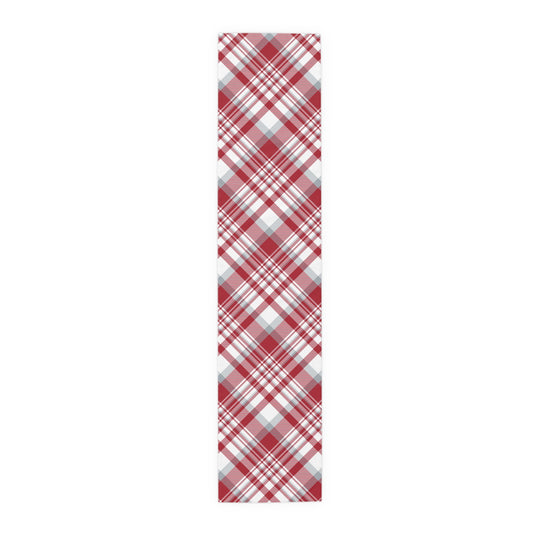 Table Runner | Red & Gray | Tartan