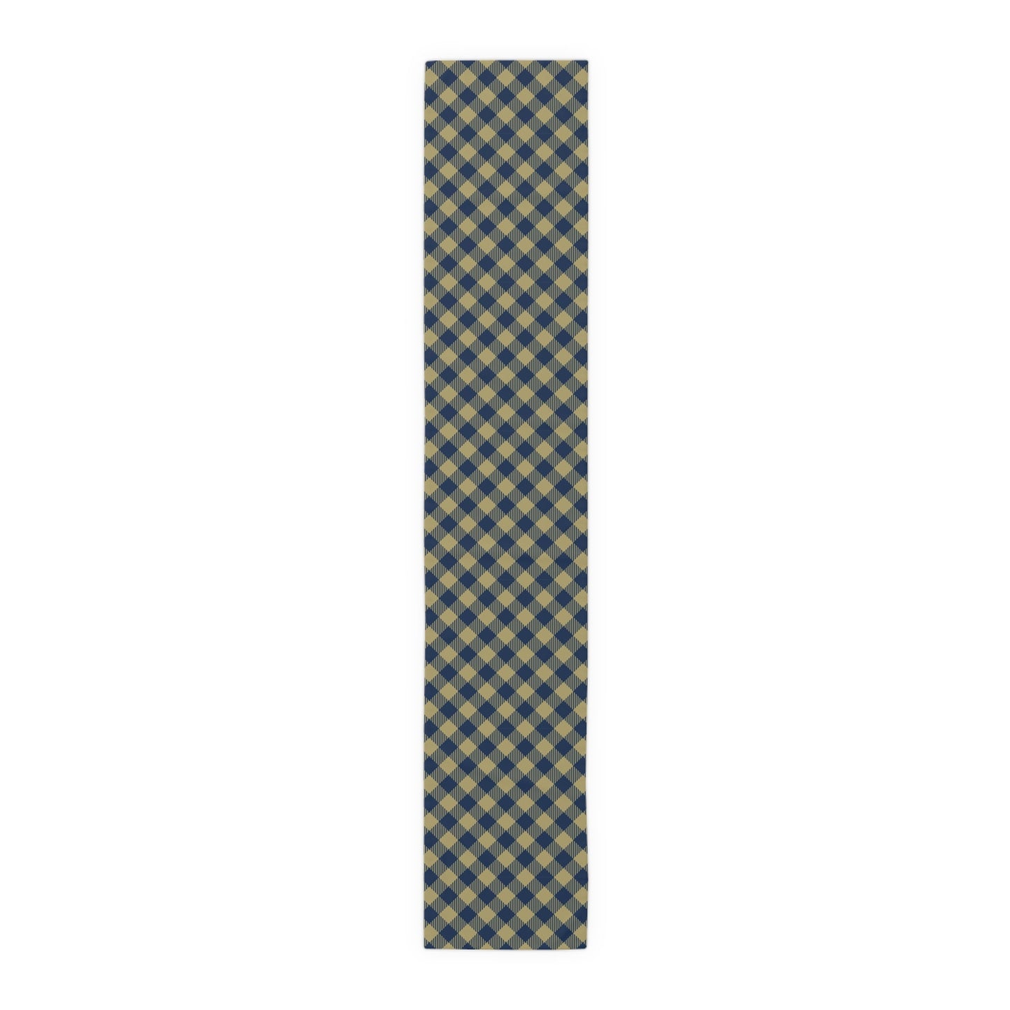 Table Runner | Blue & Gold | Gingham
