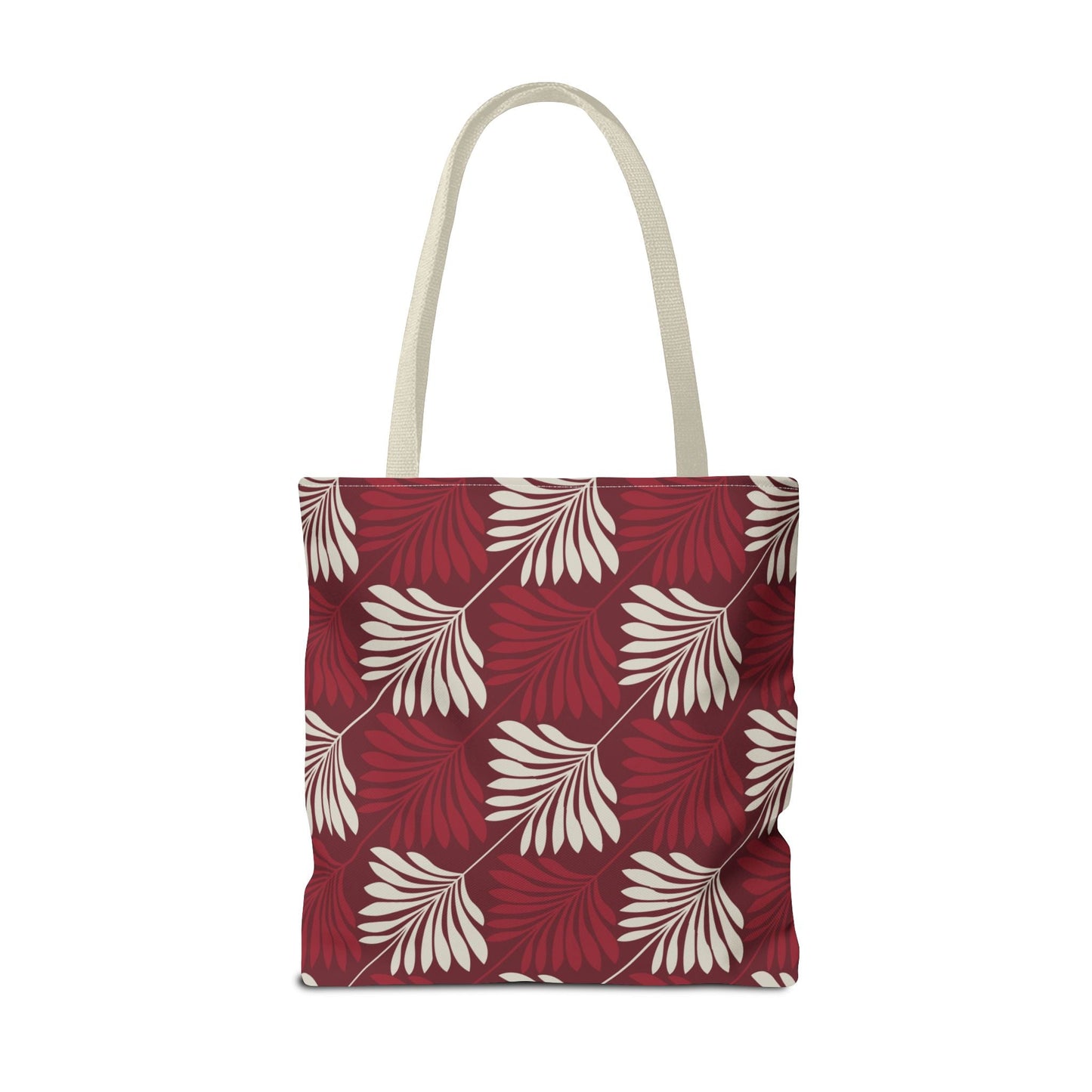 Tote Bag | Maroon & White | Deco