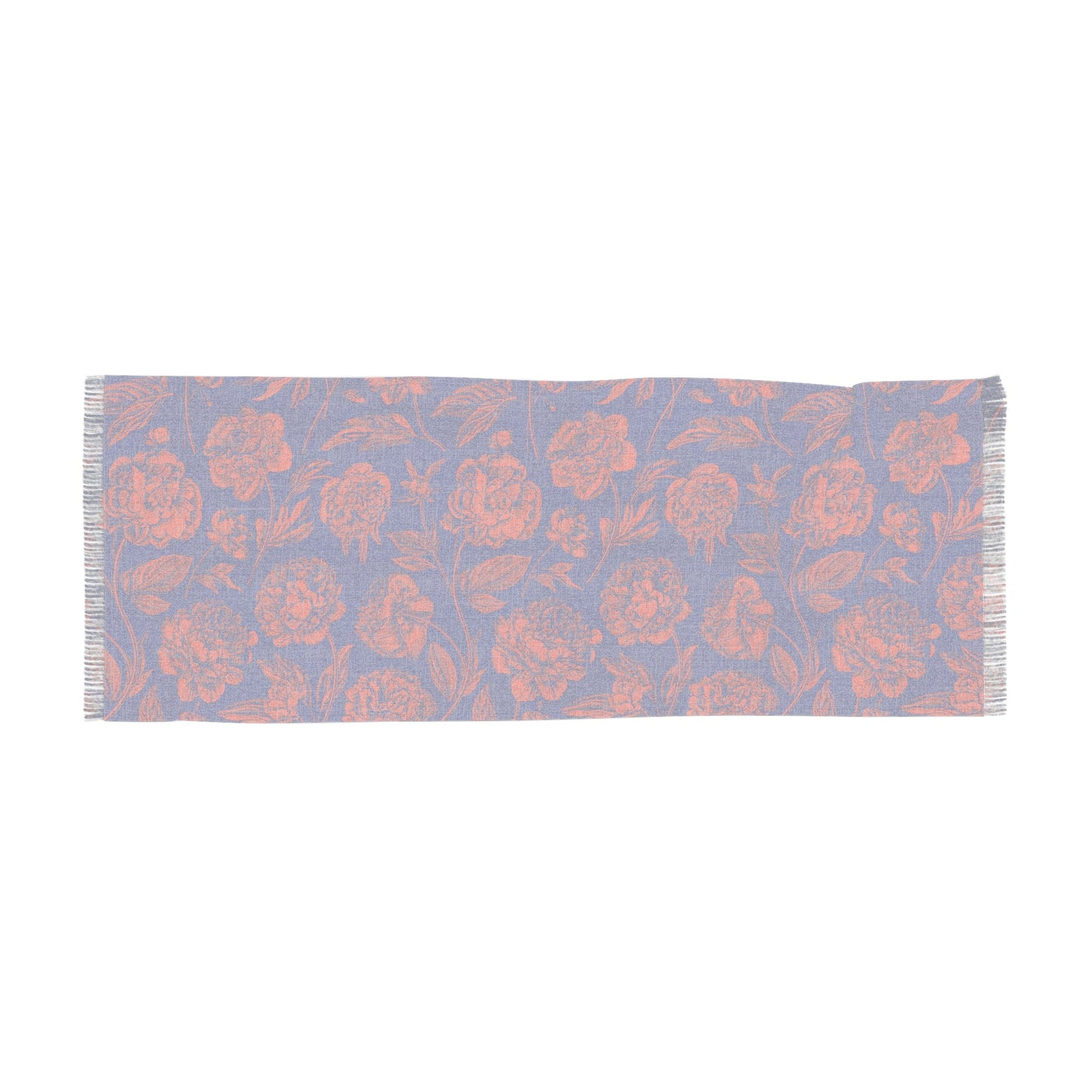 Scarf | Bright Blue & Orange | Peony