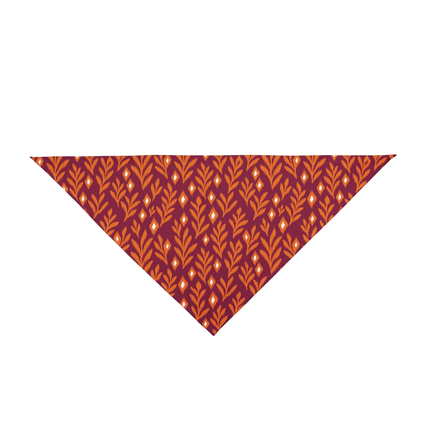 Pet Bandana | Maroon & Orange | Laurel