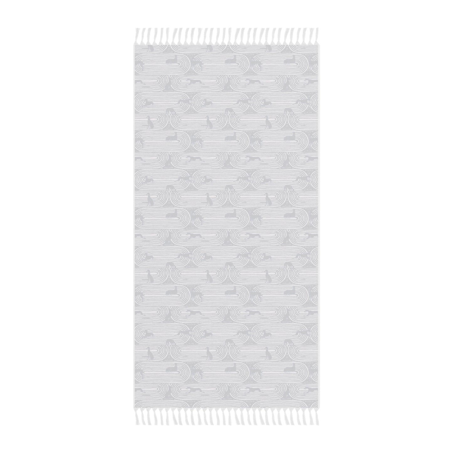 Boho Beach Towel | Greyhounds | Pink Track