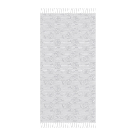 Boho Beach Towel | Greyhounds | Pink Track