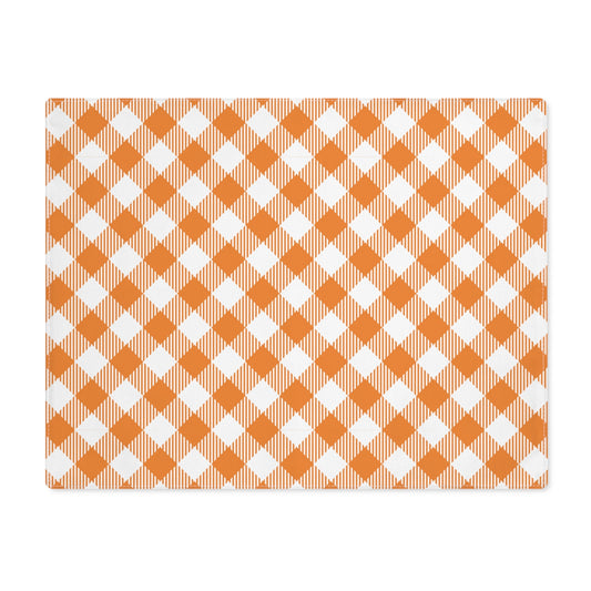 Placemat | Orange & White | Gingham