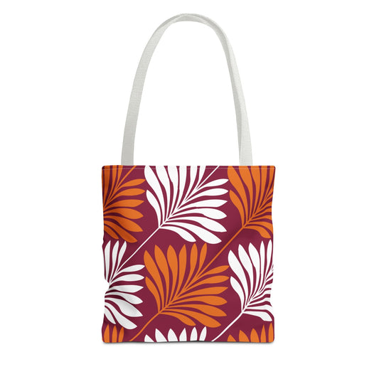 Tote Bags | Maroon & Orange | Deco