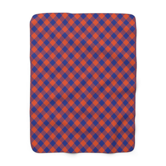 Sherpa Fleece Blanket | Gainesville, Florida | Gingham