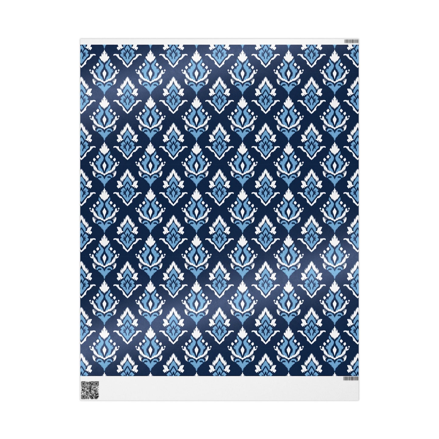 Gift Wrap | Light Blue & White | Ikat