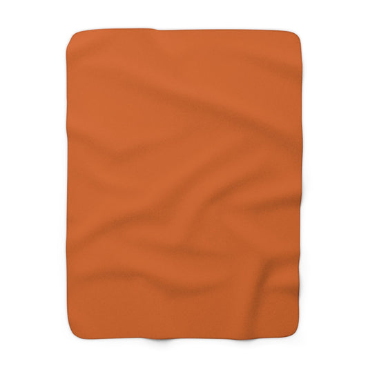 Sherpa Blanket | Orange & Blue | Light