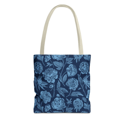Totes | Light Blue & White | Peony