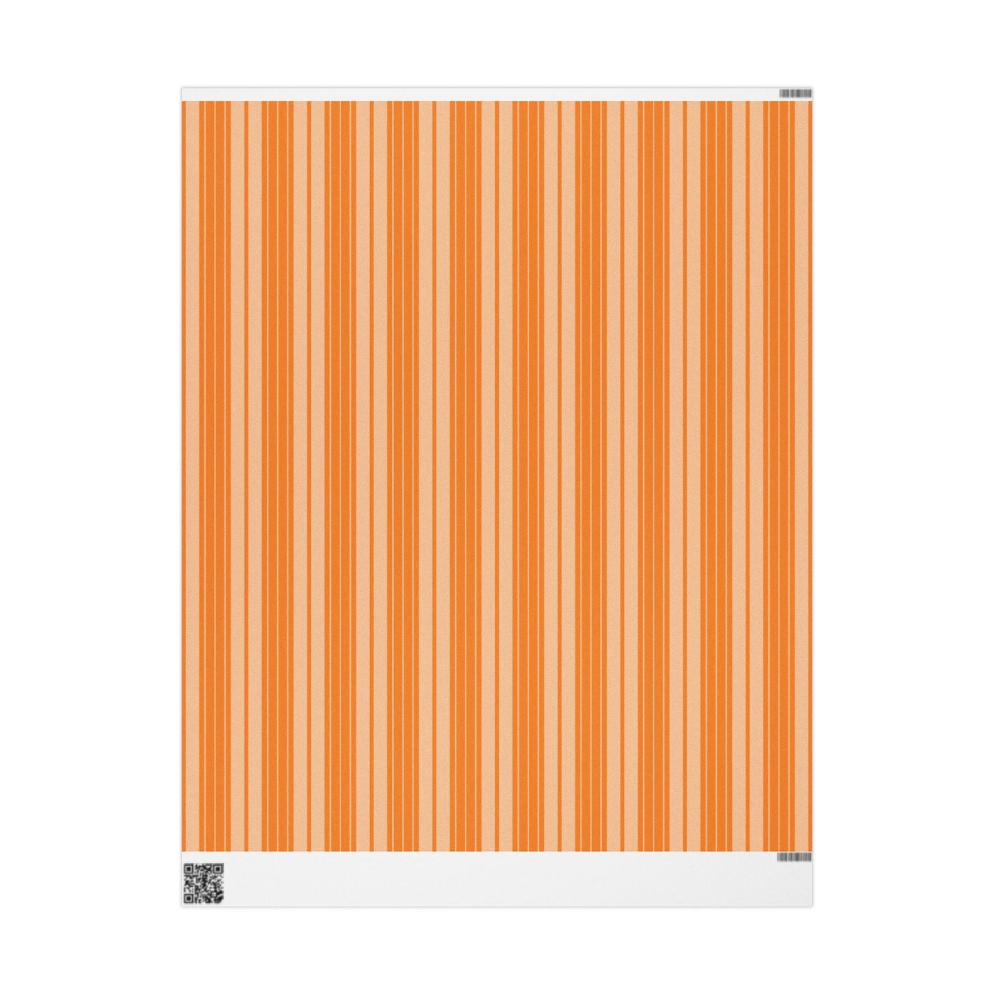 Gift Wrap | Orange & White | Stripe