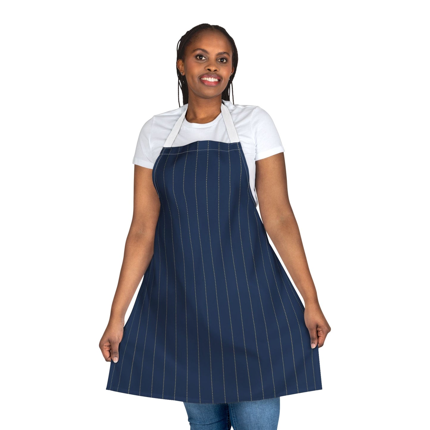 Apron | Gold & Blue | Pinstripe
