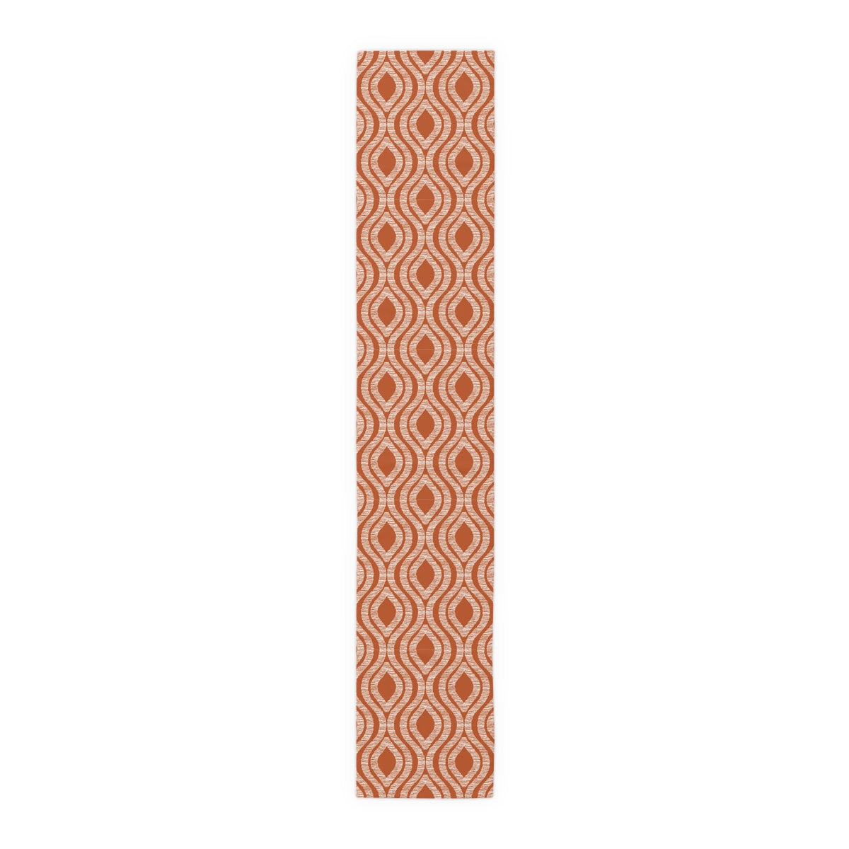 Table Runner | Dark Orange & White | Ogee