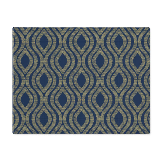 Placemat | Blue & Gold | Ogee