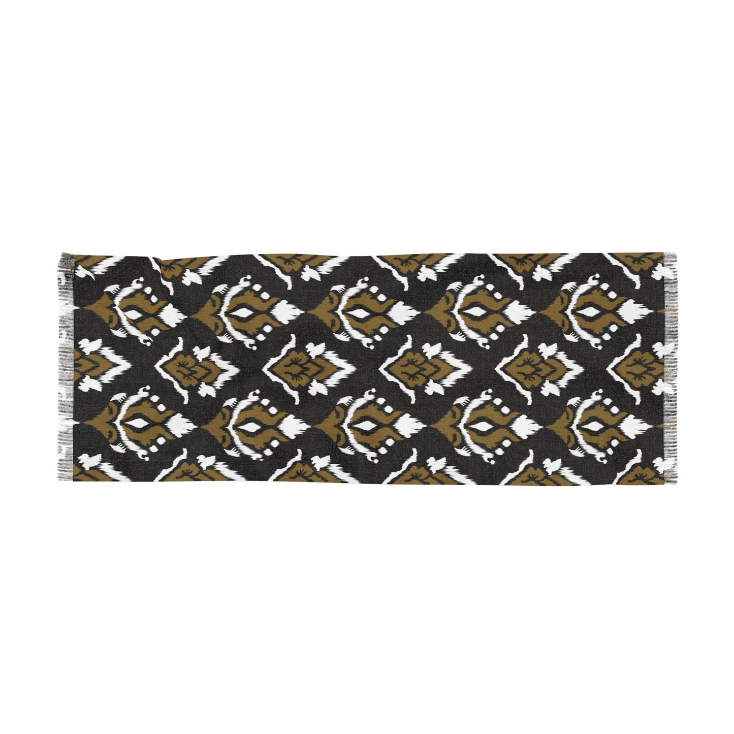 Scarf | Black & Gold | Ikat