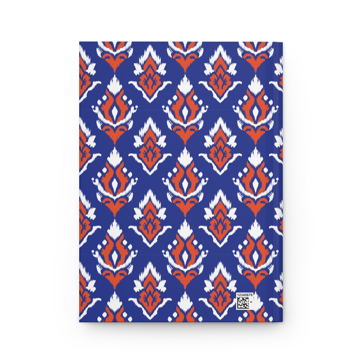 Hardcover Journal | Bright Blue & Orange | Ikat