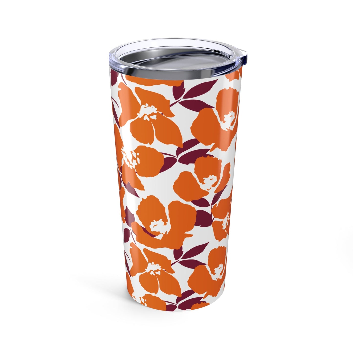 Tumbler | Maroon & Orange | Poppy