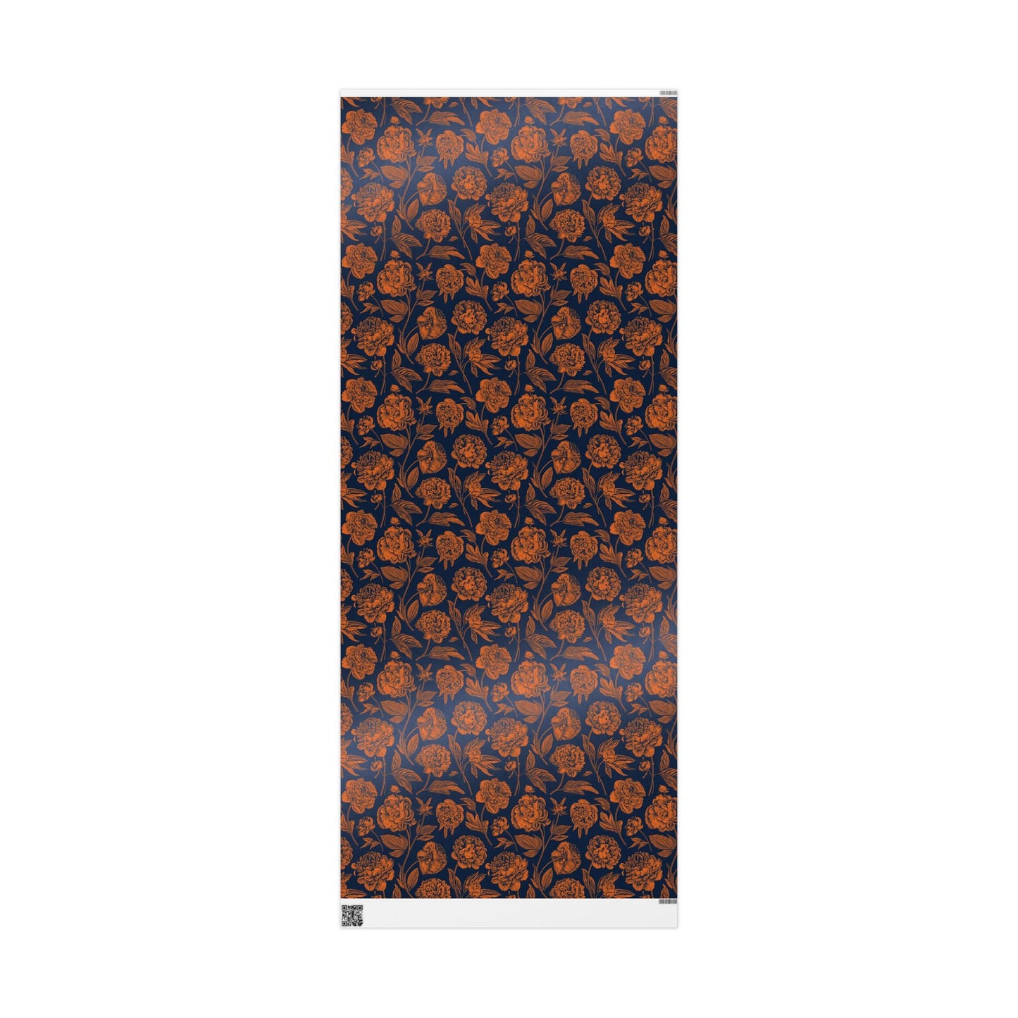 Gift Wrap | Orange & Blue | Peony