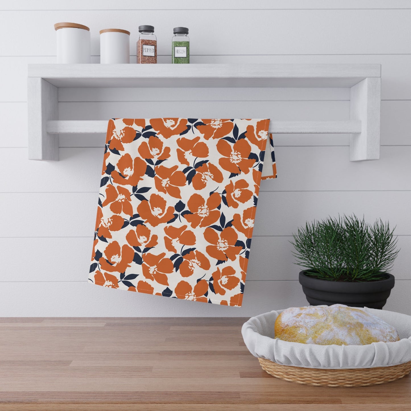Tea Towels | Orange & Blue | Poppy