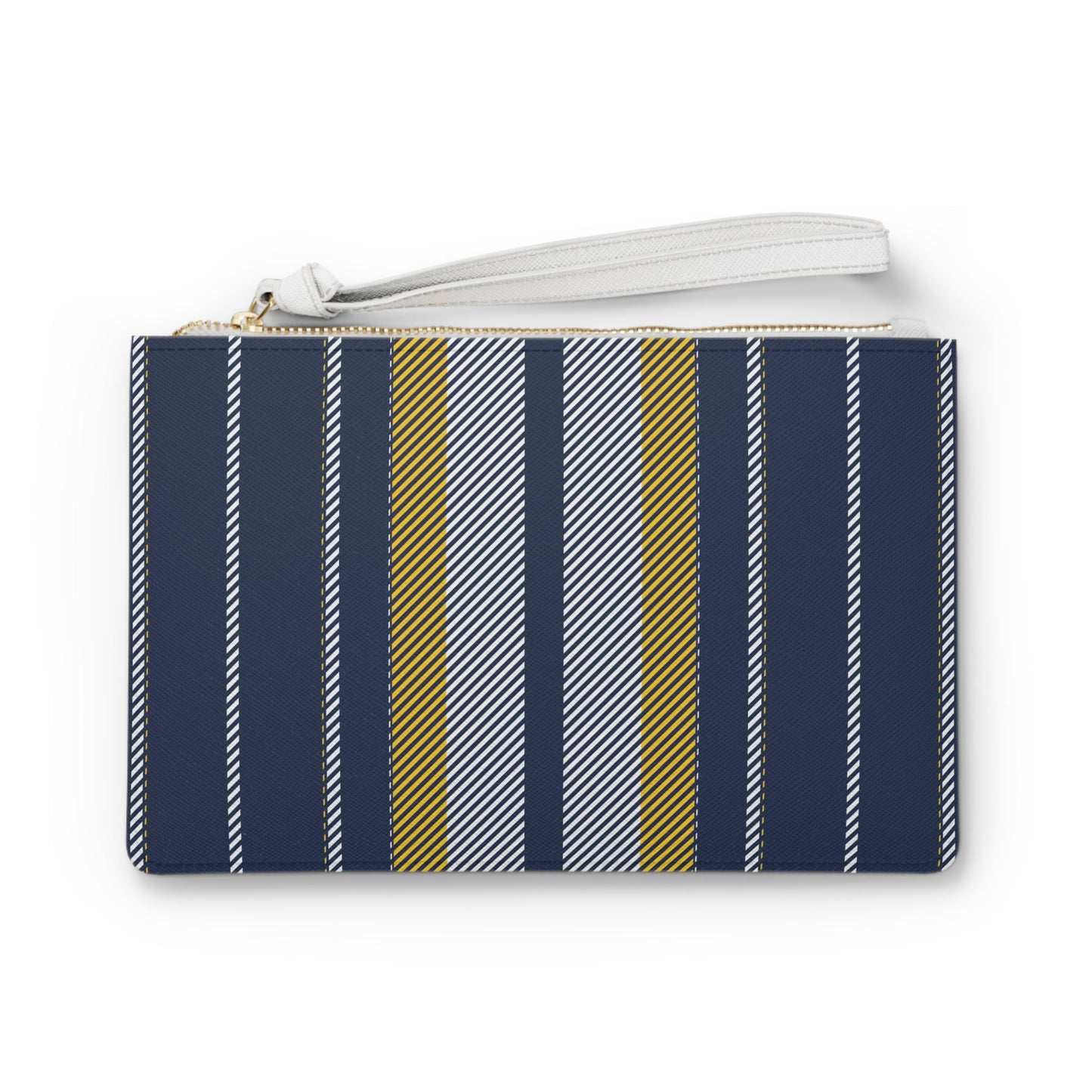 Clutch Bag | Yellow & Blue | Stripe