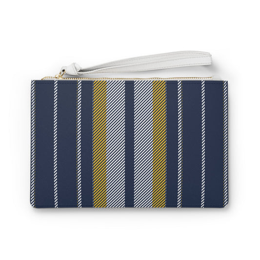 Clutch Bag | Yellow & Blue | Stripe