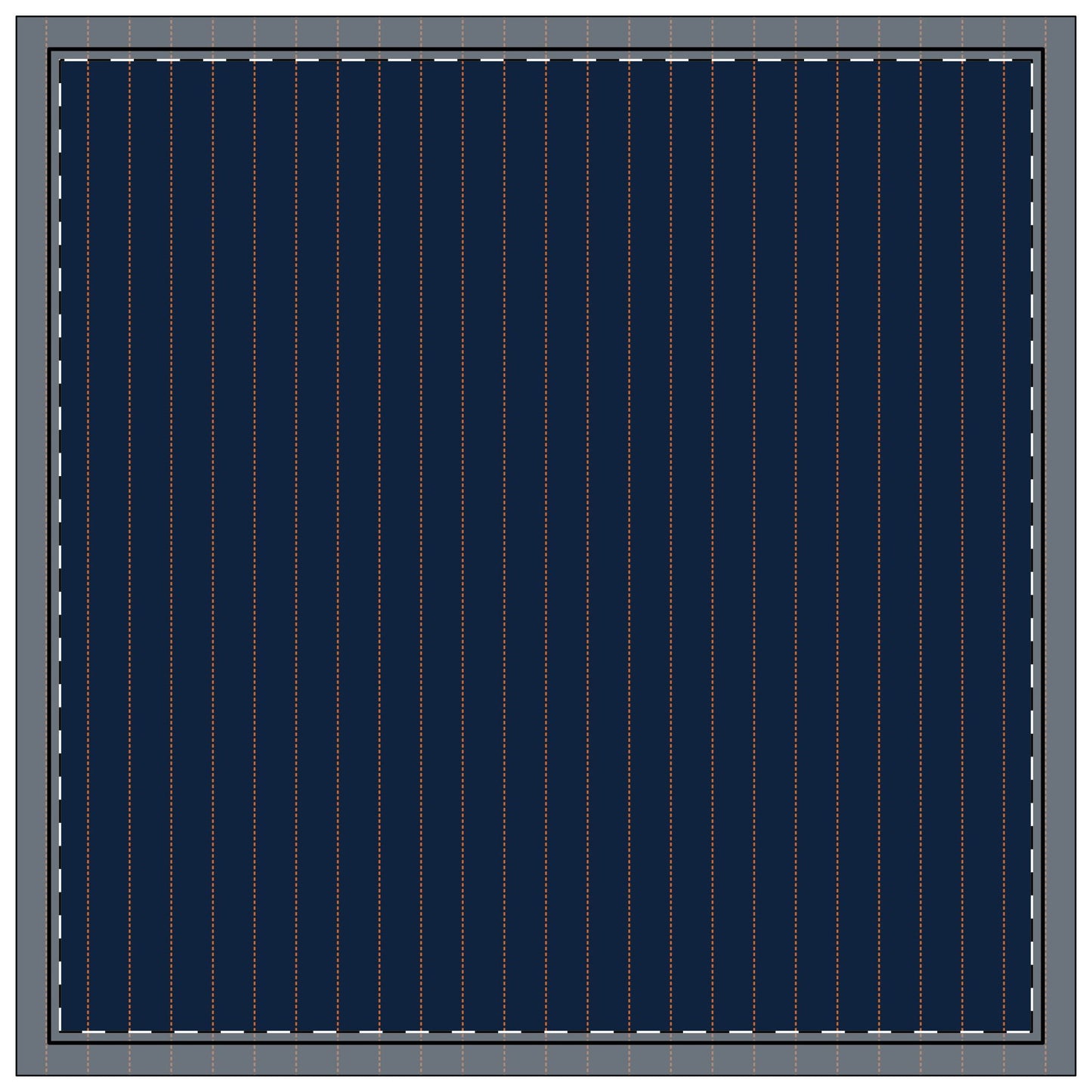 Napkins | Orange & Blue | Pinstripe
