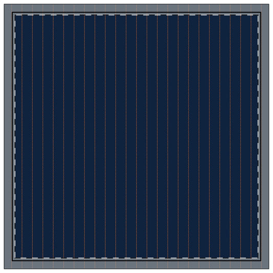 Napkins | Orange & Blue | Pinstripe